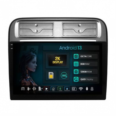 Navigatie 2K Fiat Punto / Fiat Linea 2007-2014 8GB RAM Android 13 Octacore Slot Sim 4G DSP GPS Wi-FI Carplay Android Auto USB Bluetooth Waze Touchscre foto