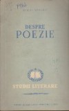 Despre Poezie - Mihai Beniuc (Studii Literare)