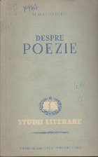 Despre Poezie - Mihai Beniuc (Studii Literare) foto