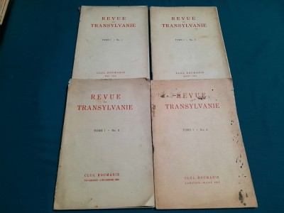 REVUE DE TRANSYLVANIE/ TOME I* NR. 1-4/1934 foto