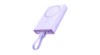 Joyroom Powerbank JR-PBM01 magnetic 10000mAh 20W cu suport + cablu Lightning - USB-C - violet