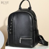 Rucsac dama piele naturala, Eclisse, Negru, BUSY Ldy&amp;Gtm