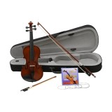 Cumpara ieftin Set vioara clasica din lemn 1/8, doua arcusuri si set corzi, DEPOX&reg;, toc inclus