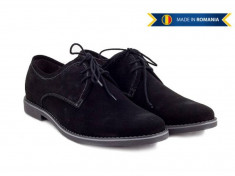 Pantofi barbati casual - eleganti din piele naturala intoarsa - PAN336VEL foto