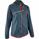 Jachetă Protecție V&acirc;nt Alergare Trail Running Gri Damă