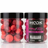 Boilies Critic Echilibrat HOOKBAITS Fifty-Fifty, Squid&amp;Plum, 16/20mm, 250ml