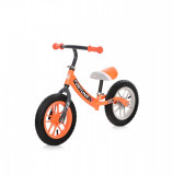 Cumpara ieftin Bicicleta de echilibru, 2-5 ani, 12 inch, anvelope gonflabile, leduri, Lorelli Fortuna Air, Grey Orange