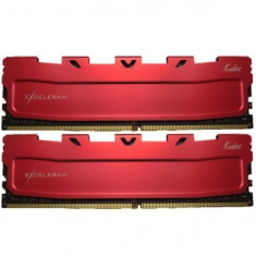 Memorie DIMM DDR4 Exceleram 16GB 3000Mhz Dual Channel (2x8GB) Red Kudos cu radiator rosu foto