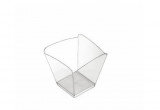 Set 25 buc boluri transparente Onda, finger food, 95 cc