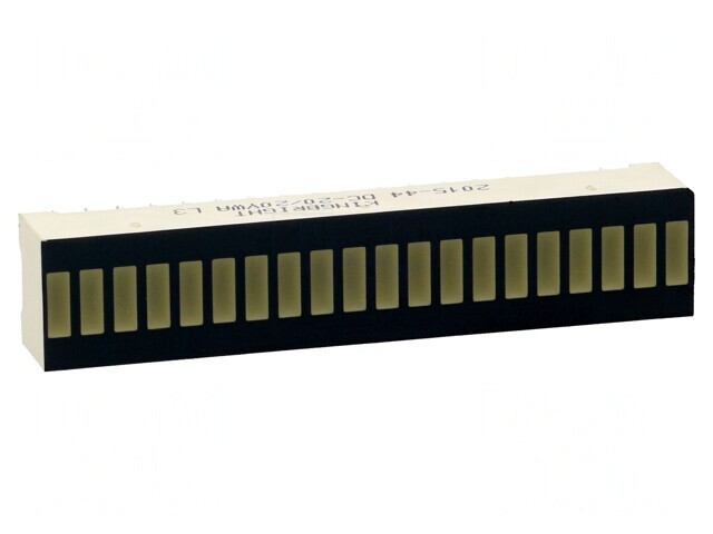 Afișaj LED riglă galbenă 50,7x10,16mm
