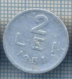AX 714 MONEDA- ROMANIA - 2 LEI -ANUL 1951 -STAREA CARE SE VEDE foto