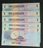 One Leone Sierra Leone UNC CONSECUTIVE
