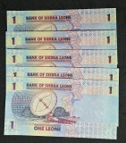 One Leone Sierra Leone UNC CONSECUTIVE
