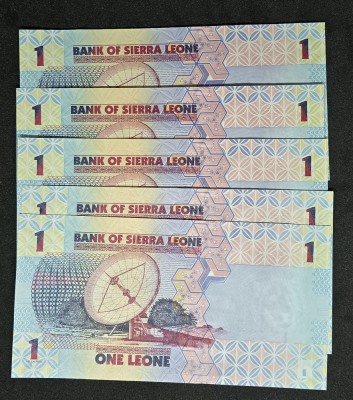 One Leone Sierra Leone UNC CONSECUTIVE foto