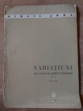 PARTITURA Variatiuni pe o tema de Robert Schumann- Mihail Jora