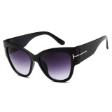 Ochelari de Soare pentru Femei - Techsuit (9778) - Black / Gradient Gray