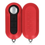 Carcasa Cheie pentru Fiat / Lanica - 3 Butoane, Plastic, Rosu, 48232.09, Kwmobile