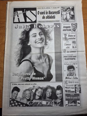 ziarul formula as 7 -14 iulie 1997 - mihai calin , spice girls , julia roberts foto