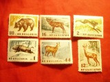 Serie Bulgaria 1958 - Fauna , 6 valori, Nestampilat