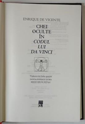 CHEI OCULTE IN CODUL LUI DA VINCI , de ENRIQUE DE VICENTE , 2006 foto