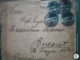 Regalitate Romania ,plic corespondenta circulat,corepondenta financiar -comerciala avocat