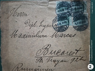 Regalitate Romania ,plic corespondenta circulat,corepondenta financiar -comerciala avocat foto