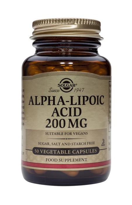 Alpha Lipoic 200mg Solgar 50cps