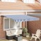 vidaXL Cortina Retractabilă Albastru și Alb 300x250 cm țesătură 3329912