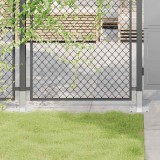vidaXL Baze st&acirc;lp pătrate 4 buc Argintiu 51x51 mm Oțel galvanizat