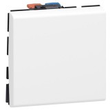 &Icirc;ntrerupător simplu 2M 10A alb Mosaic - LEGRAND | 077010L