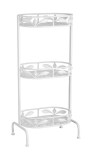 Cumpara ieftin Raft pardoseala 3 polite fier alb 39 x 27 x 80 cm