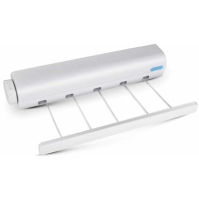 Uscator rufe extensibil pentru perete, 5 sarme, alb, 3.75 m foto