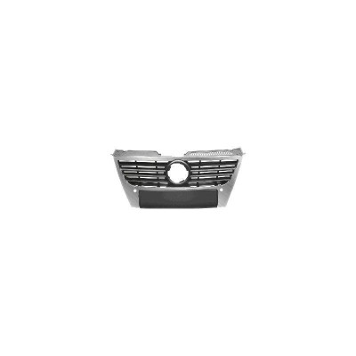 Grila radiator Volkswagen Passat (B6 (3C)), 01.2005-07.2010, cromata , 3C0853651AHPWF; 3C0853651DPWF cu gaura mare la emblema foto