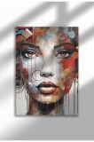 mxm_graffiti_6|Street Art Poster, Vibrant Graffiti Portrait, Frameless Modern Canvas, Urban Vibe 2025 | A3 (29.7 x 42 cm) - mxm_graffiti_6
