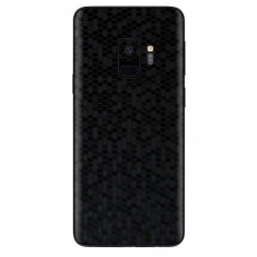 Set Folii Skin Acoperire 360 Compatibile cu Samsung Galaxy S9 (Set 2) - ApcGsm Wraps HoneyComb Black