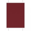 Jaluzea Plisata vidaXL Bordeaux Rosu 85x100cm, Montaj Fara Gaurire, Poliester, Protectie Solara, Design Elegant