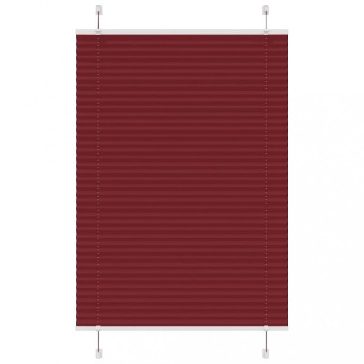 Jaluzea plisată Bordeaux Roșu 95x150 cm Lățime țesătură 94,4 cm foto