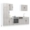 vidaXL Set de dulapuri de bucătărie 7 piese &bdquo;Lucca&rdquo; lemn Sonoma gri 3314777