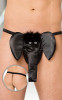 Lenjerie Fantezie Tanga Elefant, Negru, S/L