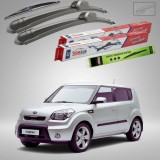 Cumpara ieftin Ștergătoare Kia Soul I AM Hatchback 2008-2014 | Set Față și Spate Flat &ndash; TeamCar&reg;
