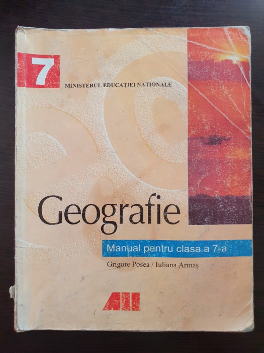 GEOGRAFIE MANUAL PENTRU CLASA A 7-A - Posea, Armas