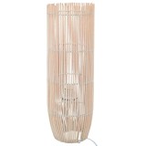 Cumpara ieftin Lampă de podea, alb, 84 cm, răchită, E27