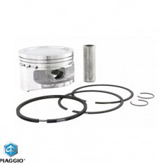 Piston cu segmenti original Piaggio Fly - Liberty - Vespa ET4 - LX - S 4T AC 150cc D. mm bolt - cota standard (A)