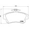 Placute frana Mitsubishi Carisma (Da) 05.95-06.06, Carisma Saloon (Da) 09.96-06.06, Colt Czc 6 Convertible (Rg) 05.06-07.09, Colt 6 (Z3 A Z2 A) 10.02