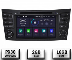 Navigatie Mercedes Benz E-Class W211 CLS W219, Android 10, QUADCORE PX30 2GB RAM + 16GB ROM cu DVD, 7 Inch - AD-BGWMBW211P3 foto