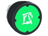 Comutator acţionat prin apăsare 22mm verde