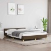 VidaXL Cadru de pat fără saltea, maro &icirc;nchis, 140x200 cm, textil 347418