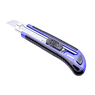 Cutter plastic profesional elSales ELS-CPP3 cu 3 lame de rezerva, albastru foto