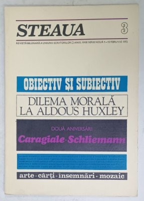 STEAUA , REVISTA BILUNARA A UNIUNII SCRIITORILOR , NR. 3 , 1972 foto