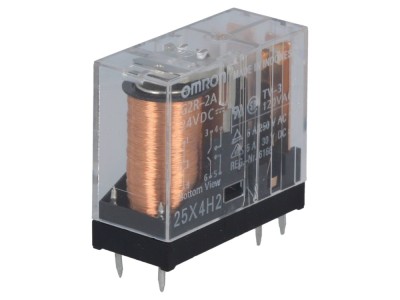 Releu electromagnetic 24VDC, DPST-NO foto